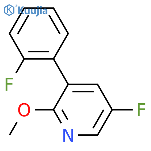 5-Fluoro-3-(2-fluorophenyl)-2-methoxypyridine structure