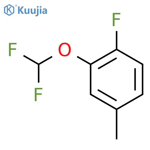 2-(Difluoromethoxy)-1-fluoro-4-methyl-benzene structure