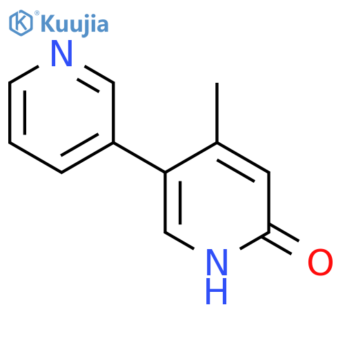 4-Methyl-5-(pyridin-3-yl)pyridin-2-ol structure