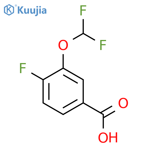 3-Difluoromethoxy-4-fluorobenzoic acid structure