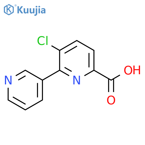 5-Chloro-6-(pyridin-3-yl)picolinic acid structure