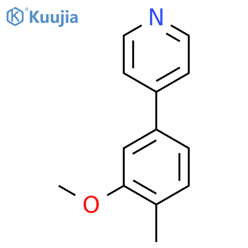 4-(3-Methoxy-4-methylphenyl)pyridine structure