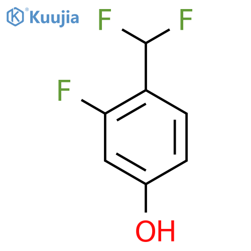Phenol, 4-(difluoromethyl)-3-fluoro- structure