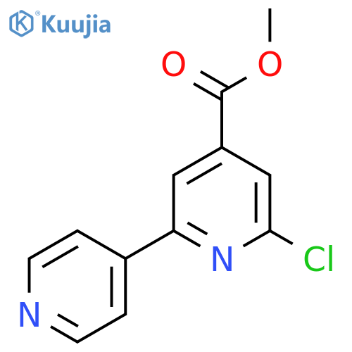 Methyl 2-chloro-6-(pyridin-4-yl)isonicotinate structure