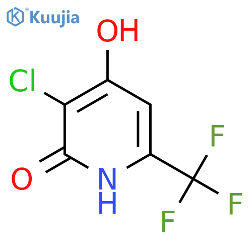3-Chloro-2,4-dihydroxy-6-(trifluoromethyl)pyridine structure
