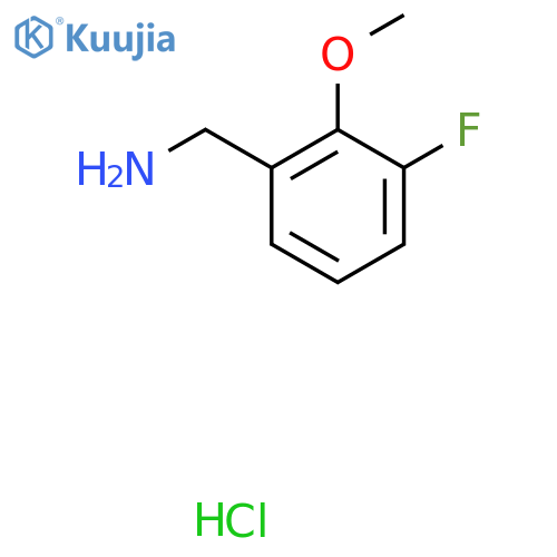 3-Fluoro-2-methoxybenzylamine hydrochloride structure