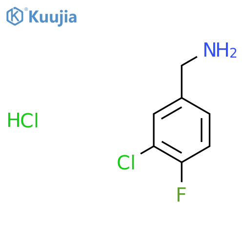 3-Chloro-4-fluorobenzylamine hydrochloride structure
