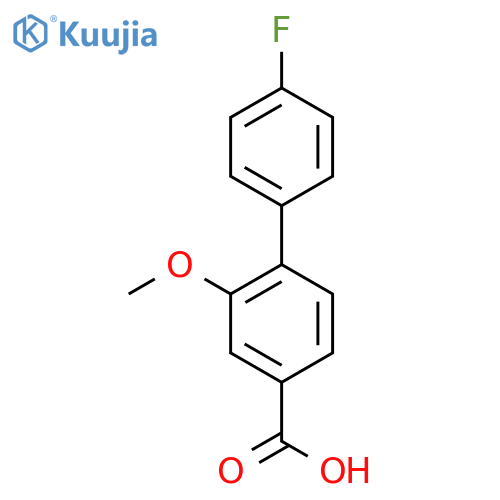 4'-Fluoro-2-methoxybiphenyl-4-carboxylic acid structure
