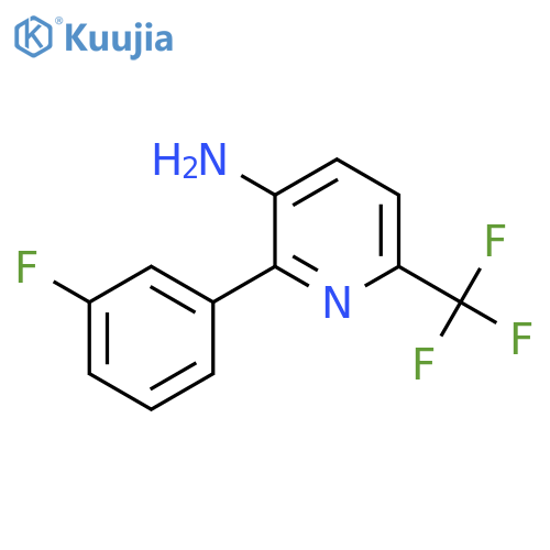 2-(3-Fluorophenyl)-6-(trifluoromethyl)pyridin-3-amine structure