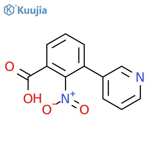 2-Nitro-3-(pyridin-3-yl)benzoic acid structure