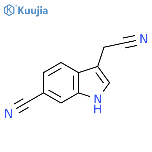 6-Cyanoindole-3-acetonitrile structure