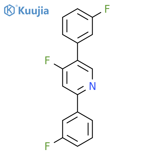 4-Fluoro-2,5-bis(3-fluorophenyl)pyridine structure