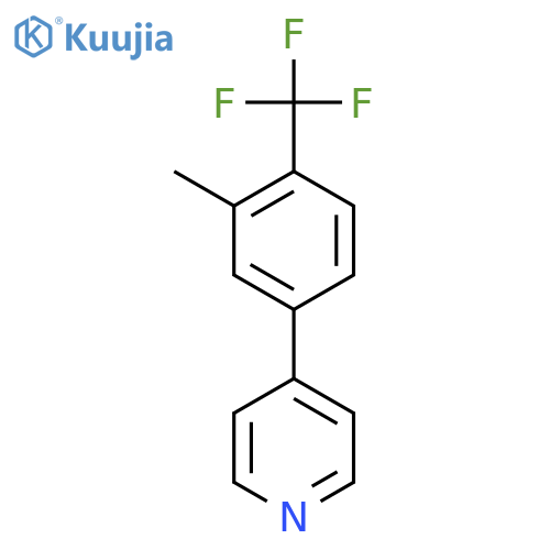 4-(3-Methyl-4-(trifluoromethyl)phenyl)pyridine structure