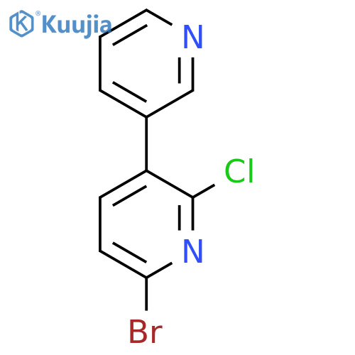 6-Bromo-2-chloro-3-(pyridin-3-yl)pyridine structure
