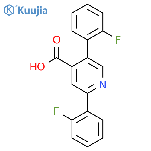 2,5-Bis(2-fluorophenyl)isonicotinic acid structure