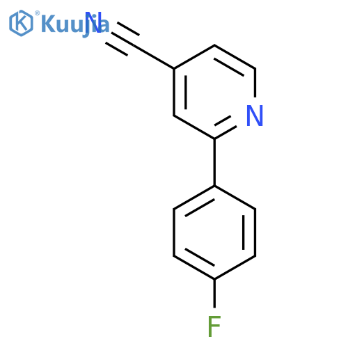 2-(4-Fluorophenyl)isonicotinonitrile structure