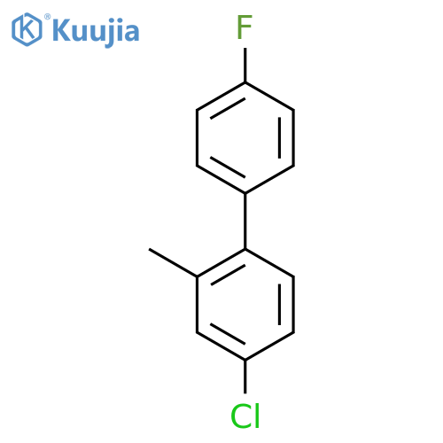 4-Chloro-4'-fluoro-2-methylbiphenyl structure
