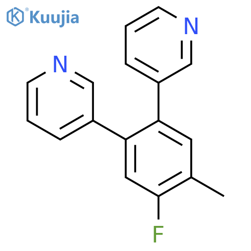 3-(4-Fluoro-5-methyl-2-(pyridin-3-yl)phenyl)pyridine structure