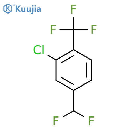 2-Chloro-4-(difluoromethyl)benzotrifluoride structure