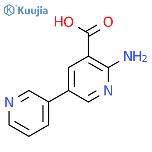 2-Amino-5-(pyridin-3-yl)nicotinic acid structure