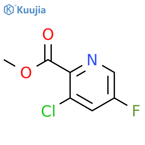 Methyl 3-chloro-5-fluoropyridine-2-carboxylate structure