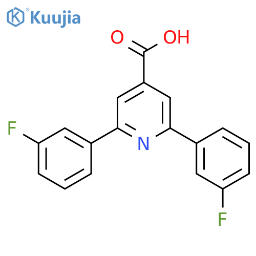 2,6-Bis(3-fluorophenyl)isonicotinic acid structure