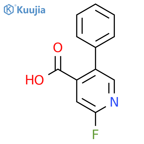 2-Fluoro-5-phenyl-4-pyridinecarboxylic acid structure