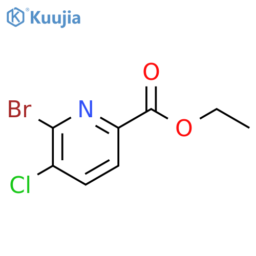 2-Pyridinecarboxylic acid, 6-bromo-5-chloro-, ethyl ester structure