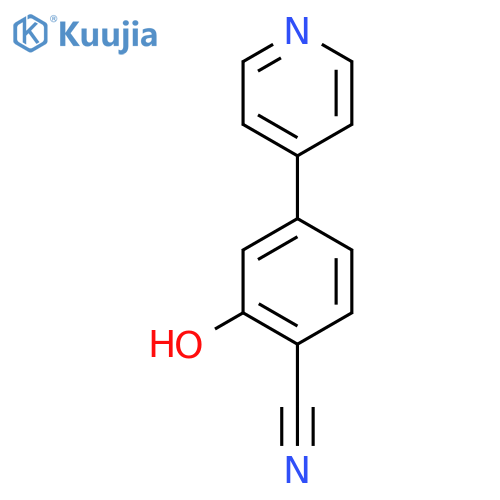 2-Hydroxy-4-(pyridin-4-yl)benzonitrile structure