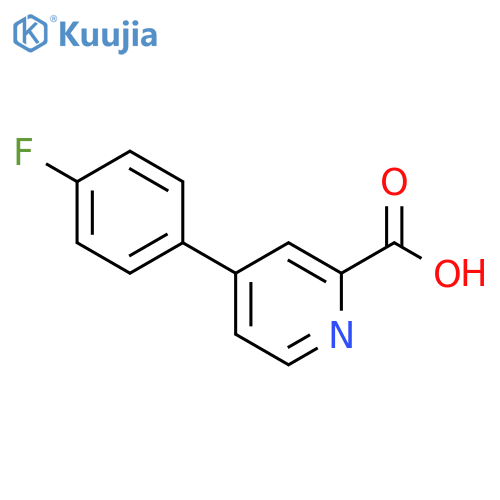 4-(4-Fluorophenyl)pyridine-2-carboxylic acid structure