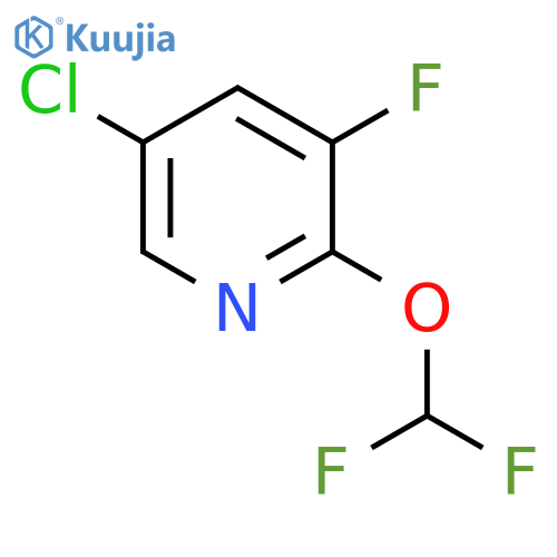 5-Chloro-2-(difluoromethoxy)-3-fluoropyridine structure