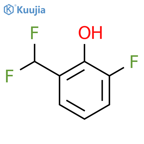 2-(Difluoromethyl)-6-fluorophenol structure
