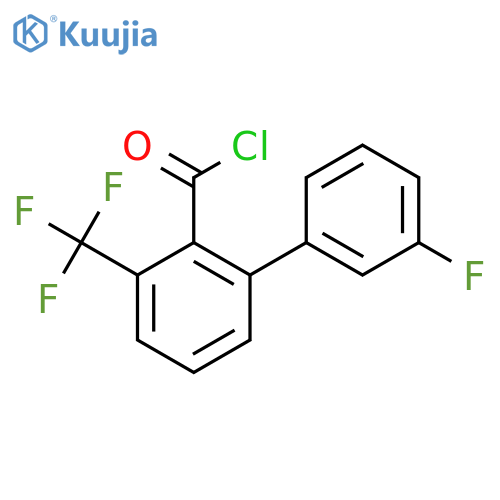 3'-Fluoro-3-(trifluoromethyl)biphenyl-2-carbonyl chloride structure