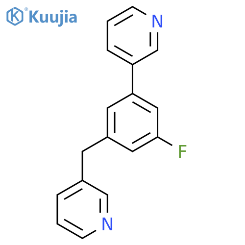 3-(3-Fluoro-5-(pyridin-3-yl)benzyl)pyridine structure