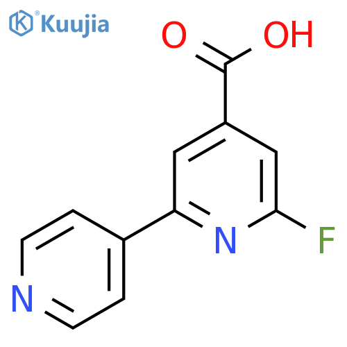 2-Fluoro-6-(pyridin-4-yl)isonicotinic acid structure