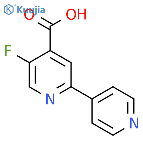 5-Fluoro-2-(pyridin-4-yl)isonicotinic acid structure