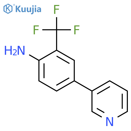 4-(pyridin-3-yl)-2-(trifluoromethyl)aniline structure