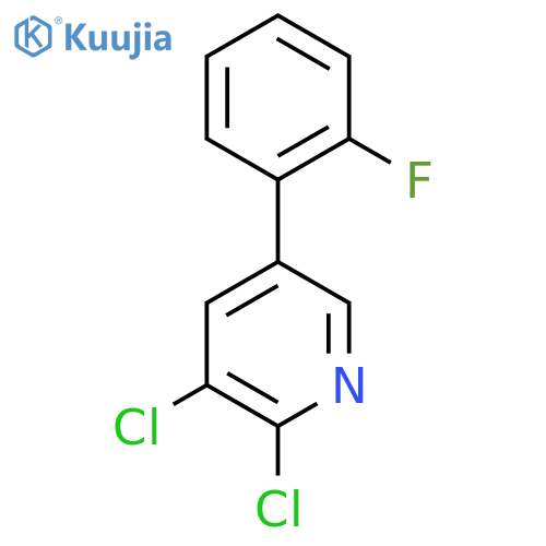 2,3-Dichloro-5-(2-fluorophenyl)pyridine structure