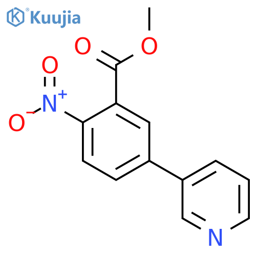 Methyl 2-nitro-5-(pyridin-3-yl)benzoate structure