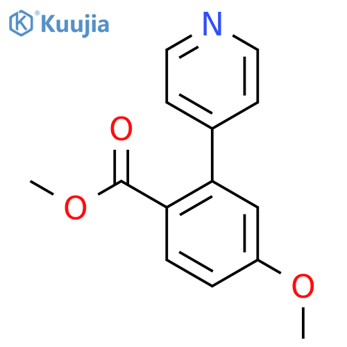 Methyl 4-methoxy-2-(pyridin-4-yl)benzoate structure