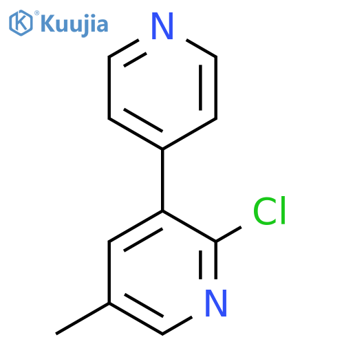 2-Chloro-5-methyl-3-(pyridin-4-yl)pyridine structure