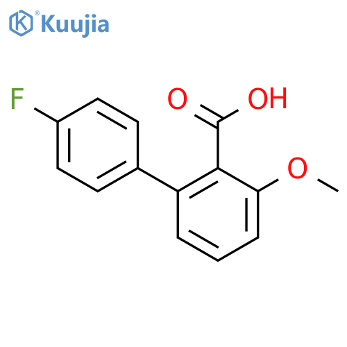 4'-Fluoro-3-methoxybiphenyl-2-carboxylic acid structure