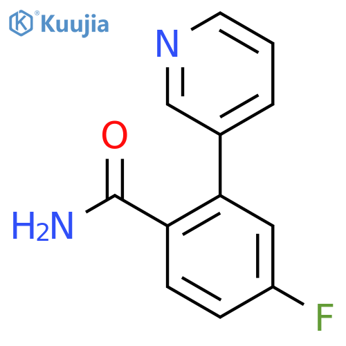 4-Fluoro-2-(pyridin-3-yl)benzamide structure