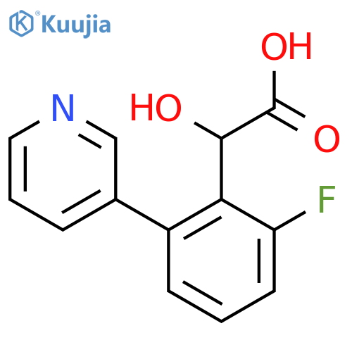 2-(2-Fluoro-6-(pyridin-3-yl)phenyl)-2-hydroxyacetic acid structure
