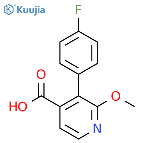 3-(4-Fluorophenyl)-2-methoxyisonicotinic acid structure