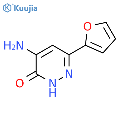4-Amino-6-(furan-2-yl)pyridazin-3-ol structure