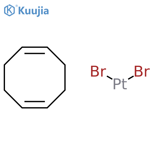 DIBROMO(1,5-CYCLOOCTADIENE)PLATINUM(II) structure