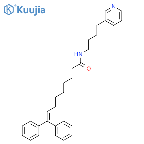 8-Nonenamide, 9,9-diphenyl-N-[4-(3-pyridinyl)butyl]- structure