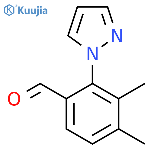 3,4-Dimethyl-2-(1H-pyrazol-1-YL)benzaldehyde structure