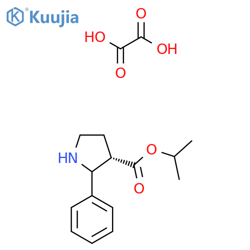 Isopropyl (3S)-2-Phenyl-3-pyrrolidinecarboxylate Oxalate structure